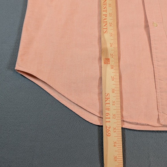 Ralph‎ Lauren Classic Fit Oxford Button Down Shirt Coral Flesh Pony Logo Mens XL - Picture 4 of 8